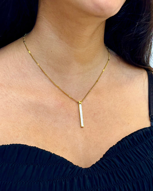 White Cascade Necklace