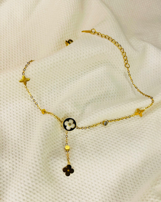 Floral Chain Anklet
