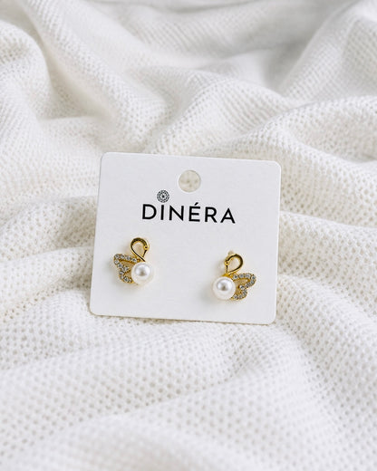 Ivory Swan Earrings