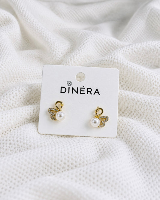 Ivory Swan Earrings