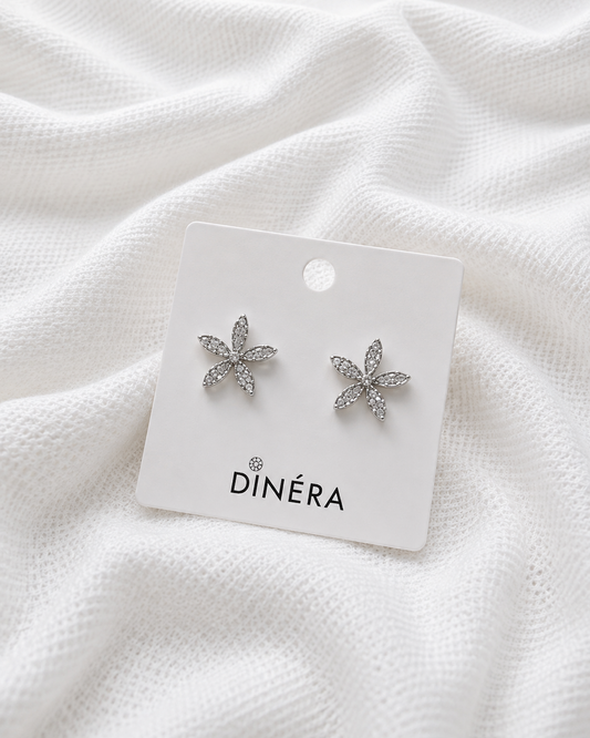 Silver Blossom Earrings