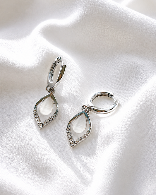 Silver Cascade Earrings