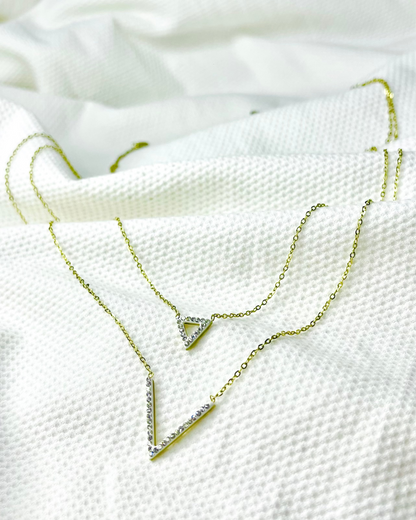 Twin V Luxe Necklace