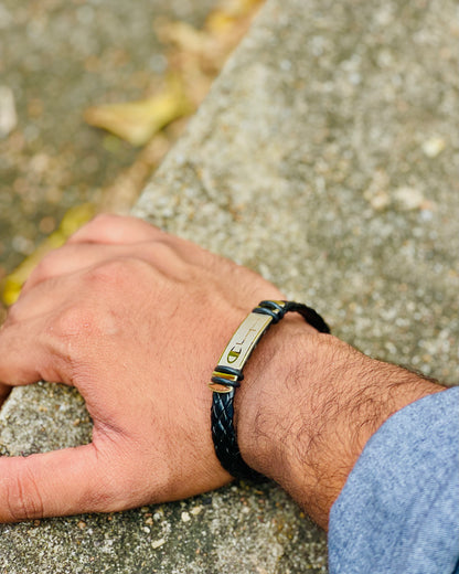Golden Core Leather Bracelet