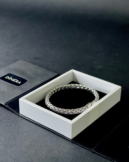 Silver Rope Cuff